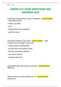 AMEDD CCC EXAM QUESTIONS AND  ANSWERS 2025