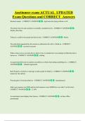 Auctioneer exam ACTUAL  UPDATED    Exam Questions and CORRECT  Answers