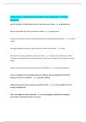 CNRN Exam &vert; Questions with 100&percnt; Correct Answers &vert; Verified Solutions