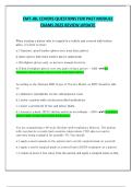EMT-JBL COVERS QUESTIONS FOR PAST MODULE EXAMS 2025 REVIEW UPDATE