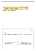 SAR TECH III STUDY GUIDE 2025 QUESTIONS & ANSWERS SOLVED 100&percnt; CORRECT&excl;&excl;