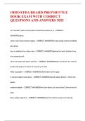 OHIO EFDA BOARD PREP HOTTLE BOOK EXAM WITH CORRECT QUESTIONS AND ANSWERS 2025