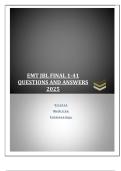 EMT JBL FINAL 1-41 QUESTIONS AND ANSWERS 2025