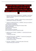 Teaching Mathematics &lpar;TMN3704&rpar; - EXAM COMPLETE QUESTIONS WITH DETAILED DEFINITIVE SOLUTIONS &lpar;100&percnt; CORRECT ANSWERS&rpar; &vert;&vert;ALREADY GRADED A&plus;