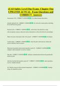 sUAS Safety Level One Exam- Chapter One  UPDATED ACTUAL  Exam Questions and  CORRECT  Answers 