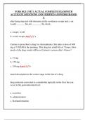NURS 5021 UNIT 1 ACTUAL COMPLETE EXAM&vert;WITH  ACCURATE QUESTIONS AND VERIFIED ANSWERS&vert;GRADED  A