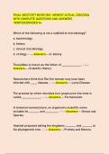 FINAL WESTCOTT MICRO BIO NEWEST ACTUAL 2025&sol;2026  WITH COMPLETE QUESTIONS AND ANSWERS &period;VERIFED&sol;GRADED A