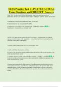 SUAS Practice Test 1 UPDATED ACTUAL   Exam Questions and CORRECT  Answers 