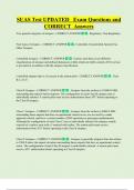SUAS Test UPDATED   Exam Questions and  CORRECT  Answers