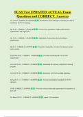 SUAS Test UPDATED ACTUAL Exam  Questions and CORRECT  Answers 