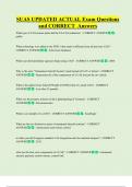 SUAS UPDATED ACTUAL Exam Questions  and CORRECT  Answers 