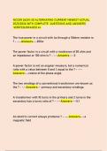 NCCER 26201-20 ALTERNATING CURRENT NEWEST ACTUAL  2025&sol;2026 WITH COMPLETE QUESTIONS AND ANSWERS &period;VERIFED&sol;GRADED A&plus;