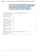 Exam &lpar;elaborations&rpar; Louisiana Property & Casualty Insurance 