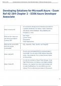 Exam &lpar;elaborations&rpar;  Microsoft Azure  