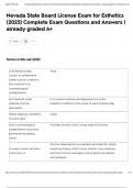Nevada State Board License Exam for Esthetics &lpar;2025&rpar; Complete Exam Questions and Answers &vert; already graded A&plus;