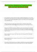 PSI Practice Questions Property Exam With Correct Solutions 2025