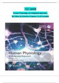 Test Bank - Human Physiology&colon; An Integrated Approach&comma; 8th Global Edition by Silverthorn&comma; All 26 Chapters Covered&comma; Verified Latest Edition