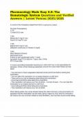 Pharmacology Made Easy 5&period;0&colon; The Hematologic System Questions and Verified Answers &vert; Latest Version 2025&sol;2026 