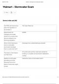 Walmart - Stormwater Exam  Questions And Answers &vert; Updated Solutions &vert; 100&percnt; Correct Answers