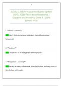 D253 &sol; D 253 Pre-Assessment &lpar;Latest Update  2025 &sol; 2026&rpar; Values-Based Leadership &vert;  Questions and Answers &vert; Grade A &vert; 100&percnt;  Correct&period; WGU 