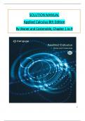 Solutions for Applied Calculus&comma; 8th Edition Waner&comma; All Chapters 1-9 &vert; Complete Guide A&plus;