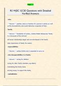 RS WJEC GCSE Questions with Detailed  Verified Answers