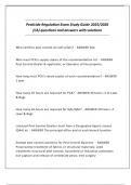 Pesticide Regulation Exam Study Guide 2025&sol;2026 &lpar;CA&rpar; questions and answers with solutions
