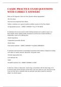 CAADC PRACTICE EXAM QUESTIONS WITH CORRECT ANSWERS