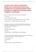 CAADC TEST FINAL EXAM AND PRACTICE EXAM QUESTIONS 2025 COMPLETE EXAM QUESTIONS WITH DETAILED VERIFIED ANSWERS &lpar;100- CORRECT ANSWERS&rpar; 