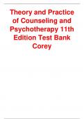 Theory and Practice of Counseling and Psychotherapy 10th Edition Test Bank Corey
