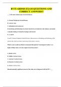 RVTI ARDMS EXAM QUESTIONS AND CORRECT ANSWERS&excl;