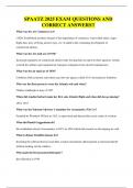 SPAATZ 2025 EXAM QUESTIONS AND CORRECT ANSWERS&excl;