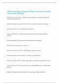 CWEL Specialty Exam for Placement 100&percnt; Correct Answers &vert; Verified &vert;Latest version 2025&vert;2026