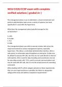 WGU D320CCSP exam with complete verified solutions &lpar; graded A&plus; &rpar;&period;
