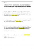 XINNIX FINAL EXAM 2025&semi; BRAND NEW EXAM QUESTIONS WITH 100&percnt; VERIFIED SOLUTIONS
