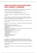 EMAE 160 RVW 6 EXAM QUESTIONS WITH CORRECT ANSWERS