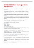 EMAE 260 MIDTERM EXAM QUESTIONS AND ANSWERS