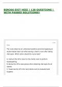 BSN366 EXIT HESI &vert; 128 QUESTIONS &vert; WITH PASSED SOLUTIONS&excl;&excl;