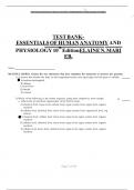 TEST BANK FOR ESSENTIALS OF HUMAN ANATOMY AND PHYSIOLOGY 10th Edition ELAINE N&period; MARIEB&period;COMPLETE GUIDE ALL CHAPTERS COVERED A&plus; GRADE ASSURED&excl;&excl;&excl;&excl;&excl;