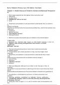 TEST BANK FOR Burns' Pediatric Primary Care 7th Edition 