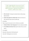 D 389 &sol; D389 Objective Assessment &lpar;Latest Update 2025 &sol; 2026&rpar; Learning Strategies in Higher Education &vert; Questions and Answers &vert; Grade A &vert; 100&percnt; Correct&period; WGU