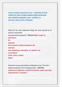 Advance Health Assessment exam 1&comma; 2025&sol;2026 ACTUAL  COMPLETE REAL EXAM ELABORATIONS QUESTIONS                  AND VERIFIED ANSWERS &lpar;100&percnt;  CORRECTLY                       SOLVED &rpar; 2025 LATEST VERSION&excl;&excl; 
