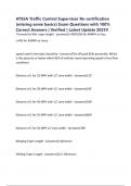 ATSSA Traffic Control Supervisor Re-certification &lpar;missing some basics&rpar; Exam Questions with 100&percnt; Correct Answers &vert; Verified &vert; Latest Update 2025&excl;&excl;