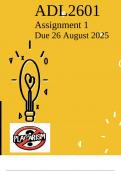 ADL2601 Assignment 1 Semester 2 2025 - Due 26 August 2025