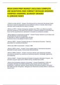 RISIA EXAM PREP NEWEST 2025&sol;2026 COMPLETE 200 QUESTIONS AND CORRECT DETAILED ANSWERS &lpar;VERIFIED ANSWERS&rpar; &vert;ALREADY GRADED A&plus;&vert;&vert;BRAND NEW&excl;&excl;