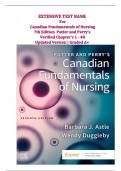 Canadian Fundamentals of Nursing 7th Edition Test Bank &vert; Potter & Perry &vert; Verified Chapters 1-48 &vert; NCLEX Prep 