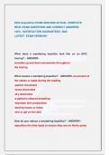 EKG Acquisition EXAM 2025&sol;2026 ACTUAL COMPLETE                REAL EXAM QUESTIONS AND CORRECT ANSWERS                    100&percnt;  SATISFACTION GUARANTEED  2025                                        LATEST  EXAM VERSION&excl;&excl;  