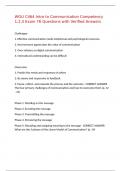 WGU C464 Intro to Communication Competency 1&comma;2&comma;3 Exam 76 Questions with Verified Answers&comma;100&percnt;CORRECT