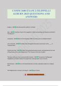 COMM 3600 EXAM 2 FILIPPELLI AUBURN 2025 QUESTIONS AND ANSWERS