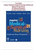 Phipps Medical-Surgical Nursing 8th Edition Test Bank&colon; 2000&plus; Practice Questions & Answers &lpar;2025 Update&rpar;